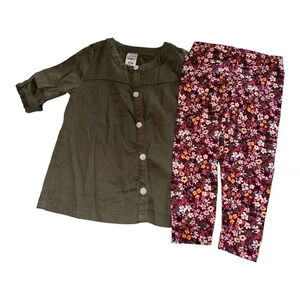 Carters Baby Girls 2,Pc. Tunic and Floral,Print Leggings Set 12 months